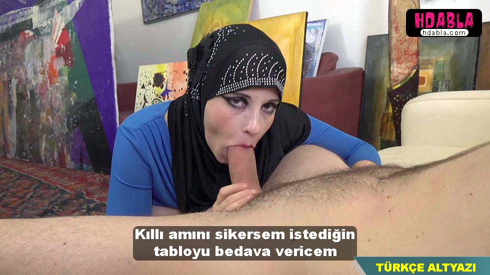 kocamın istediği tabloyu almak için türbanlı amımı siktirdim