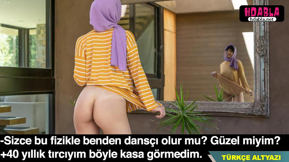 Türbanlı bebek bakıcısı Babası yaşındaki adamla fingirdeşiyor