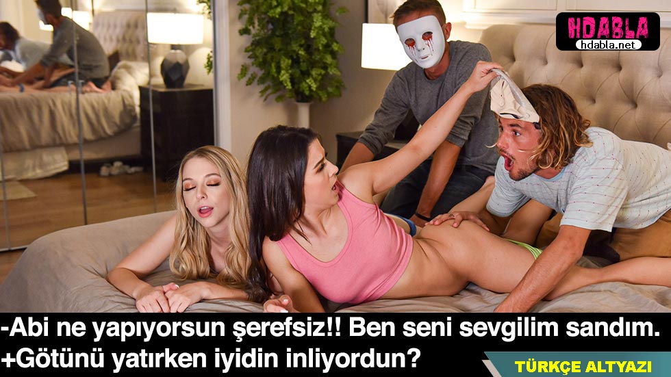 Tanınmamak için maske takıp kız kardeşlerini ellediler